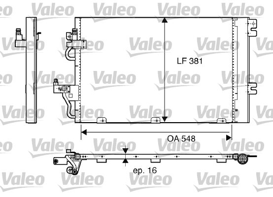 Condensator, climatizare 817839 VALEO - Radiator clima