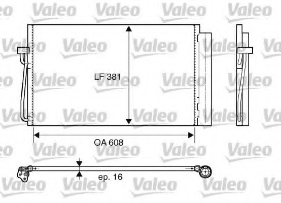 Condensator, climatizare 817851 VALEO - Radiator clima Condensator, climatizare 817851 VALEO - Radiator clima