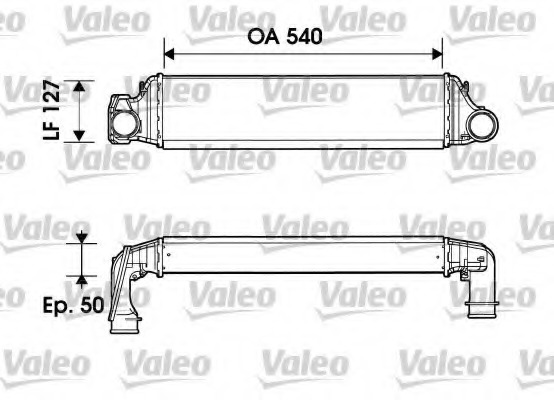Intercooler, compresor 817874 VALEO - Turbocompressor Intercooler, compresor 817874 VALEO - Turbocompressor