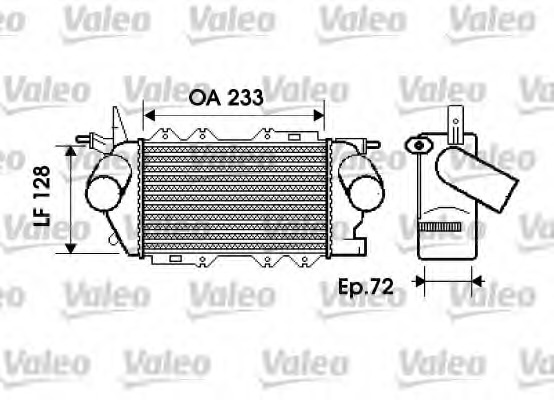 Intercooler, compresor 817917 VALEO - Turbocompressor Intercooler, compresor 817917 VALEO - Turbocompressor