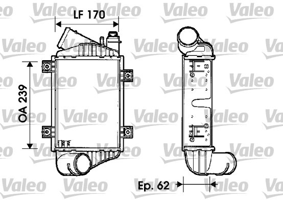 Intercooler, compresor 817937 VALEO - Turbocompressor Intercooler, compresor 817937 VALEO - Turbocompressor