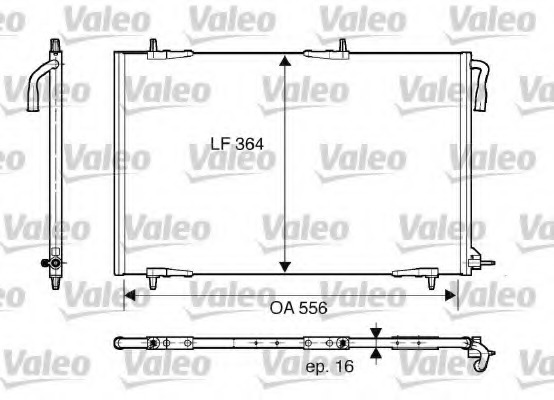 Condensator, climatizare 818000 VALEO - Radiator clima Condensator, climatizare 818000 VALEO - Radiator clima