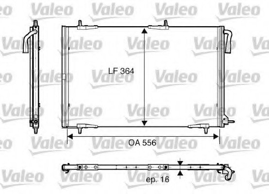 Condensator, climatizare 818001 VALEO - Radiator clima Condensator, climatizare 818001 VALEO - Radiator clima