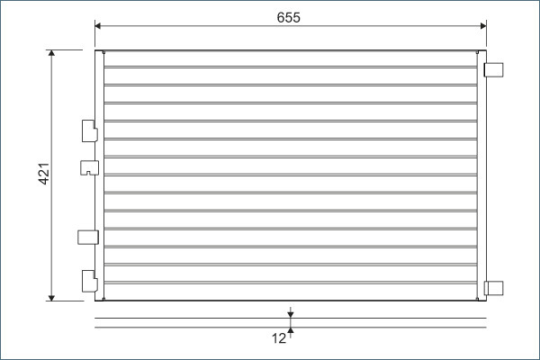 Condensator, climatizare 818002 VALEO - Radiator clima