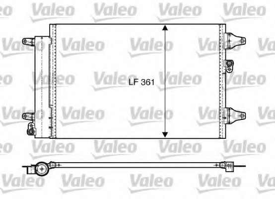 Condensator, climatizare 818004 VALEO - Radiator clima