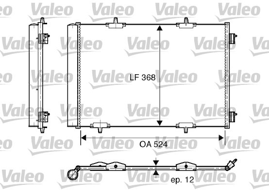 Condensator, climatizare 818015 VALEO - Radiator clima Condensator, climatizare 818015 VALEO - Radiator clima