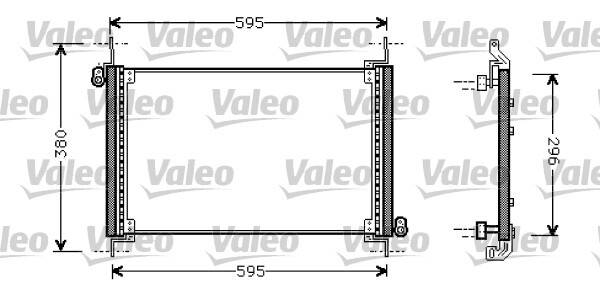 Condensator, climatizare 818019 VALEO - Radiator clima Condensator, climatizare 818019 VALEO - Radiator clima