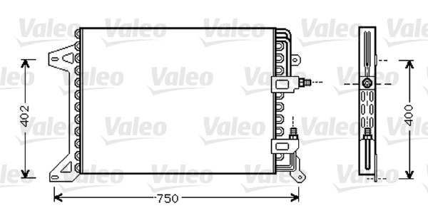 Condensator, climatizare 818038 VALEO - Radiator clima Condensator, climatizare 818038 VALEO - Radiator clima
