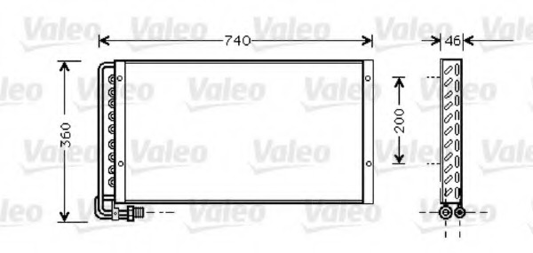 Condensator, climatizare 818040 VALEO - Radiator clima Condensator, climatizare 818040 VALEO - Radiator clima