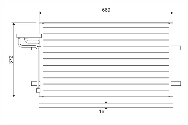 Condensator, climatizare 818046 VALEO - Radiator clima Condensator, climatizare 818046 VALEO - Radiator clima