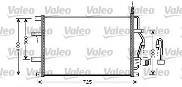 Condensator, climatizare 818110 VALEO - Radiator clima Condensator, climatizare 818110 VALEO - Radiator clima