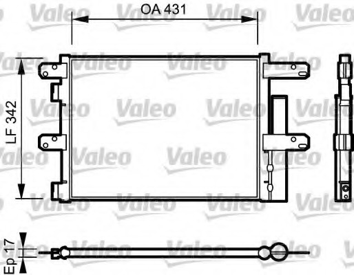 Condensator, climatizare 818116 VALEO - Radiator clima