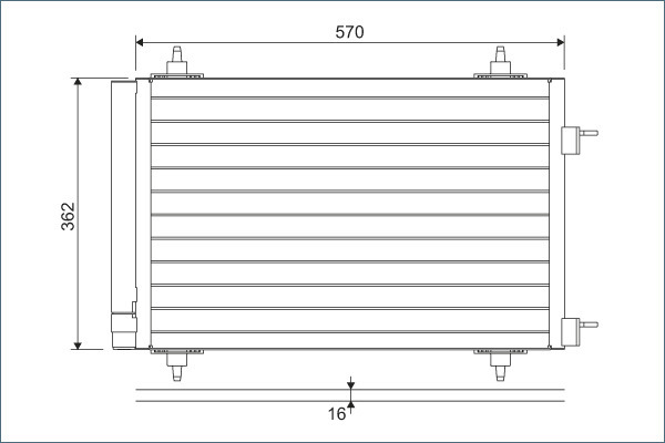 Condensator, climatizare 818170 VALEO - Radiator clima Condensator, climatizare 818170 VALEO - Radiator clima