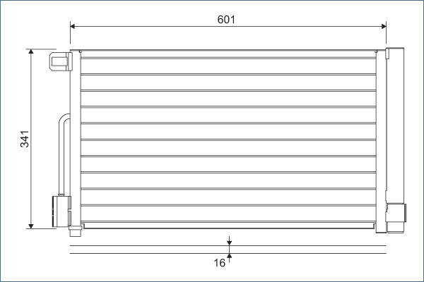 Condensator, climatizare 818193 VALEO - Radiator clima Condensator, climatizare 818193 VALEO - Radiator clima
