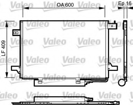 Condensator, climatizare 818199 VALEO - Radiator clima Condensator, climatizare 818199 VALEO - Radiator clima