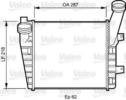 Intercooler, compresor 818215 VALEO - Turbocompressor Intercooler, compresor 818215 VALEO - Turbocompressor