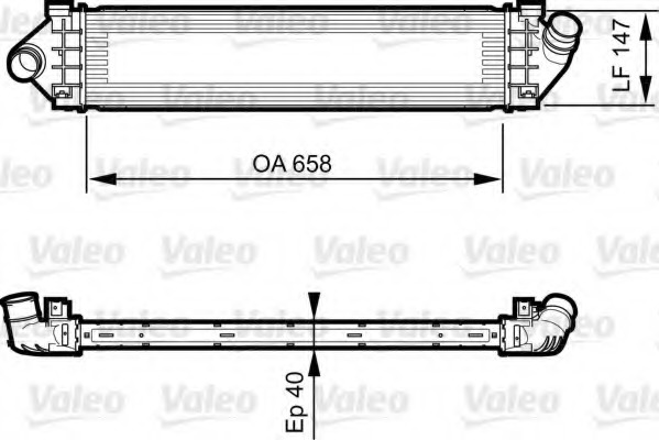 Intercooler, compresor 818239 VALEO - Turbocompressor Intercooler, compresor 818239 VALEO - Turbocompressor