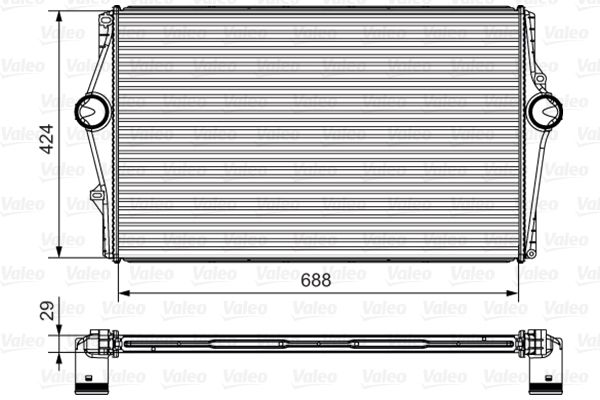 Intercooler, compresor 818281 VALEO - Turbocompressor Intercooler, compresor 818281 VALEO - Turbocompressor