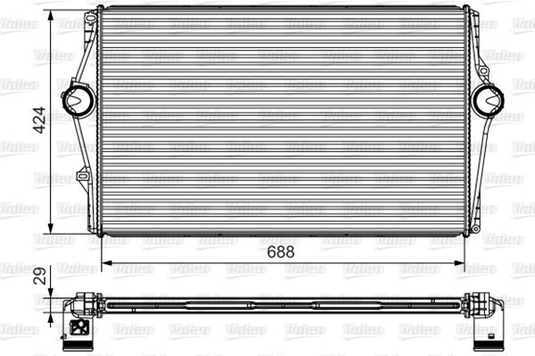Intercooler, compresor 818283 VALEO - Turbocompressor Intercooler, compresor 818283 VALEO - Turbocompressor