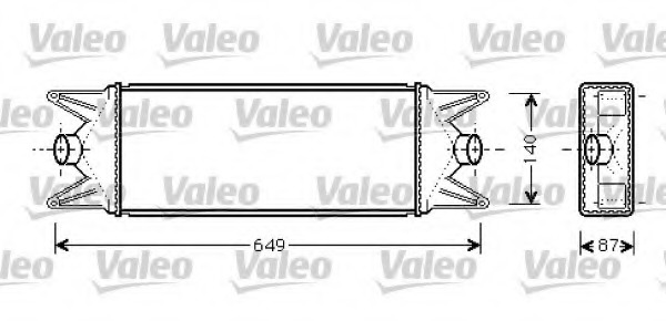 Intercooler, compresor 818724 VALEO - Turbocompressor Intercooler, compresor 818724 VALEO - Turbocompressor