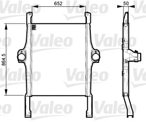 Intercooler, compresor 818735 VALEO - Turbocompressor Intercooler, compresor 818735 VALEO - Turbocompressor