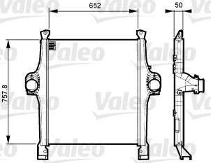 Intercooler, compresor 818736 VALEO - Admisie aer motor