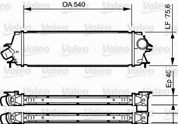 Intercooler, compresor 818771 VALEO - Turbocompressor Intercooler, compresor 818771 VALEO - Turbocompressor