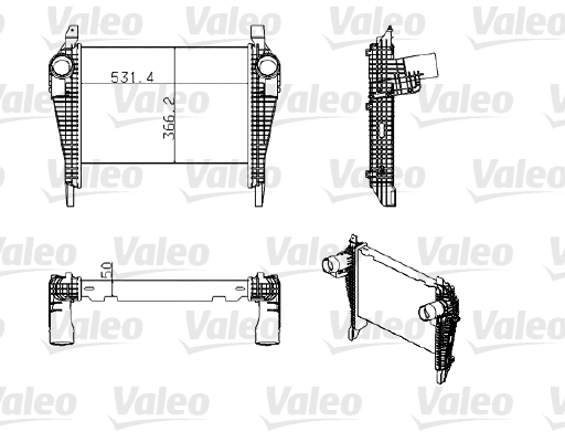 Intercooler, compresor 818778 VALEO - Turbocompressor Intercooler, compresor 818778 VALEO - Turbocompressor