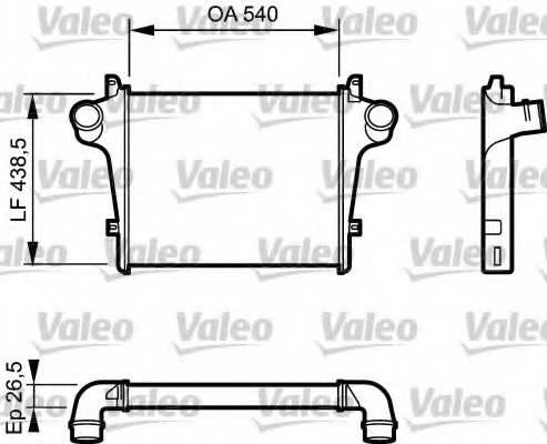 Intercooler, compresor 818779 VALEO - Turbocompressor Intercooler, compresor 818779 VALEO - Turbocompressor