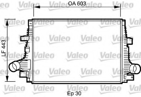Intercooler, compresor 818794 VALEO - Turbocompressor Intercooler, compresor 818794 VALEO - Turbocompressor