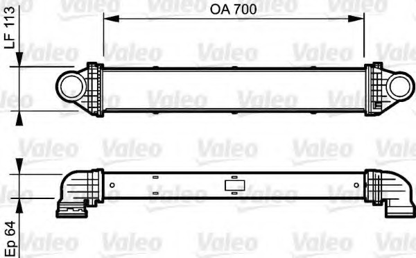 Intercooler, compresor 818806 VALEO - Turbocompressor Intercooler, compresor 818806 VALEO - Turbocompressor
