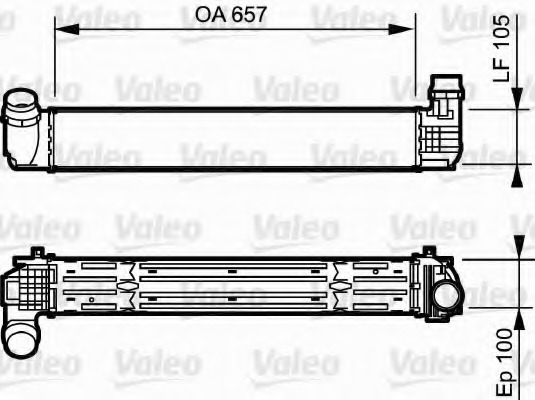 Intercooler, compresor 818869 VALEO - Turbocompressor Intercooler, compresor 818869 VALEO - Turbocompressor