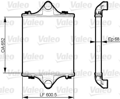 Intercooler, compresor 818881 VALEO - Turbocompressor Intercooler, compresor 818881 VALEO - Turbocompressor