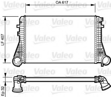 Intercooler, compresor 818899 VALEO - Turbocompressor Intercooler, compresor 818899 VALEO - Turbocompressor