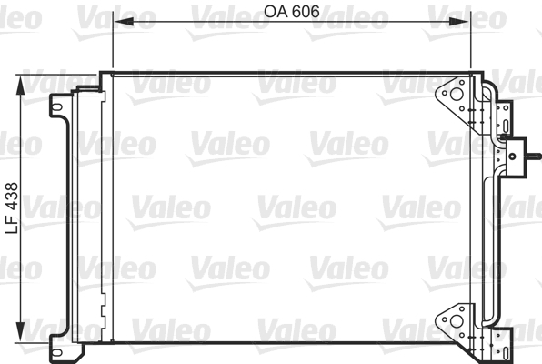 Condensator, climatizare 818985 VALEO - Radiator clima Condensator, climatizare 818985 VALEO - Radiator clima