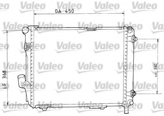 Radiator, racire motor 819374 VALEO - Radiator apa/piese Radiator, racire motor 819374 VALEO - Radiator apa/piese