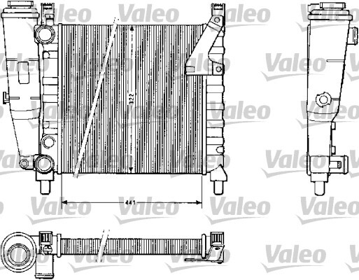 Radiator, racire motor 883813 VALEO - Radiator apa/piese Radiator, racire motor 883813 VALEO - Radiator apa/piese