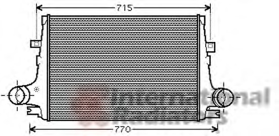 Intercooler, compresor 01004096 VAN WEZEL - Turbocompressor Intercooler, compresor 01004096 VAN WEZEL - Turbocompressor
