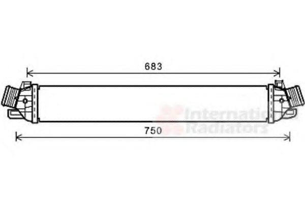 Intercooler, compresor 01004130 VAN WEZEL - Turbocompressor Intercooler, compresor 01004130 VAN WEZEL - Turbocompressor