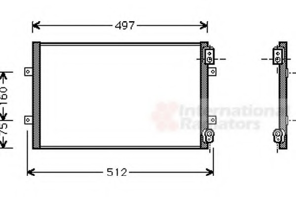 Condensator, climatizare 02005142 VAN WEZEL - Radiator clima