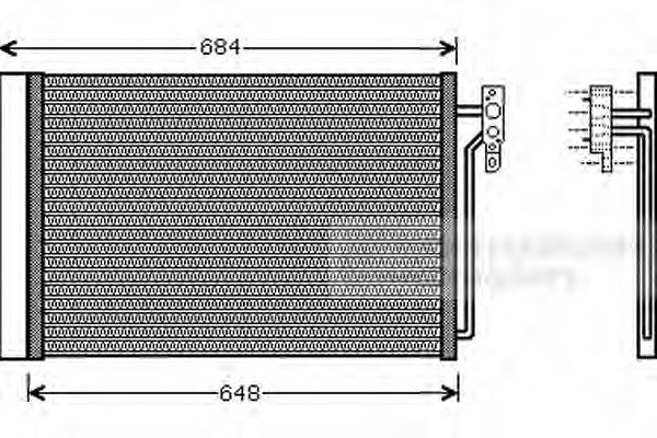 Condensator, climatizare 02005182 VAN WEZEL - Radiator clima Condensator, climatizare 02005182 VAN WEZEL - Radiator clima