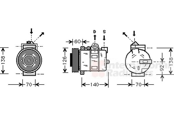Compresor, climatizare 0200K050 VAN WEZEL - Compresor/piese Compresor, climatizare 0200K050 VAN WEZEL - Compresor/piese