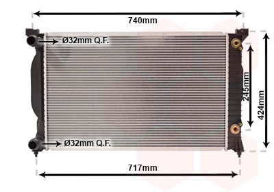 Radiator, racire motor 03002202 VAN WEZEL - Radiator apa/piese Radiator, racire motor 03002202 VAN WEZEL - Radiator apa/piese
