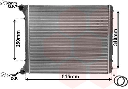 Radiator, racire motor 03002220 VAN WEZEL - Radiator racire apa/ ulei Radiator, racire motor 03002220 VAN WEZEL - Radiator racire apa/ ulei