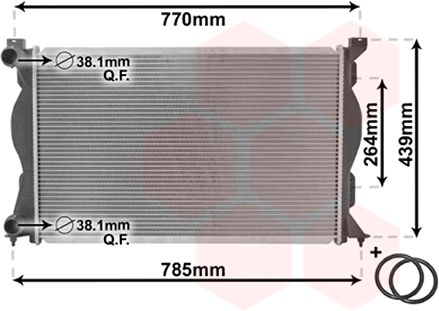 Radiator, racire motor 03002233 VAN WEZEL - Radiator apa/piese Radiator, racire motor 03002233 VAN WEZEL - Radiator apa/piese