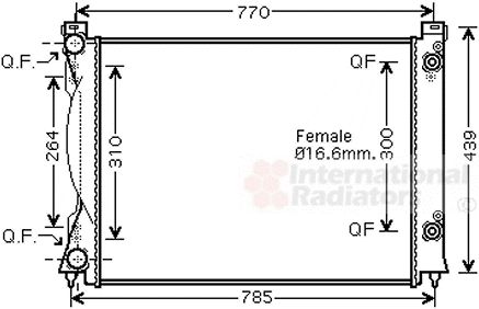 Radiator, racire motor 03002234 VAN WEZEL - Radiator apa/piese Radiator, racire motor 03002234 VAN WEZEL - Radiator apa/piese