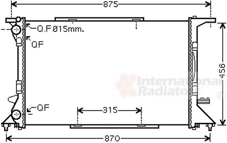 Radiator, racire motor 03002306 VAN WEZEL - Radiator apa/piese Radiator, racire motor 03002306 VAN WEZEL - Radiator apa/piese