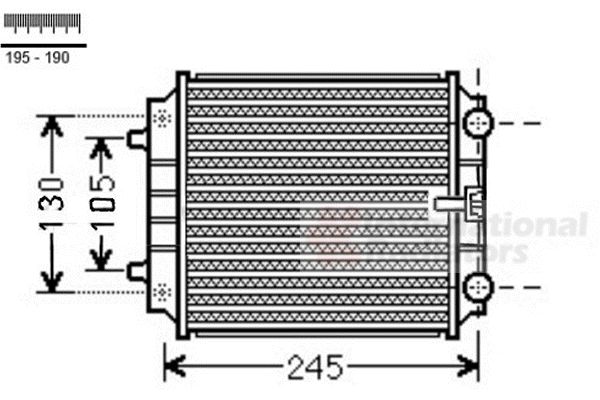 Radiator, racire motor 03002336 VAN WEZEL - Radiator apa/piese Radiator, racire motor 03002336 VAN WEZEL - Radiator apa/piese