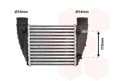 Intercooler, compresor 03004345 VAN WEZEL - Turbocompressor Intercooler, compresor 03004345 VAN WEZEL - Turbocompressor