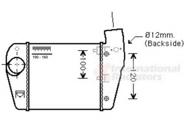 Intercooler, compresor 03004350 VAN WEZEL - Turbocompressor Intercooler, compresor 03004350 VAN WEZEL - Turbocompressor